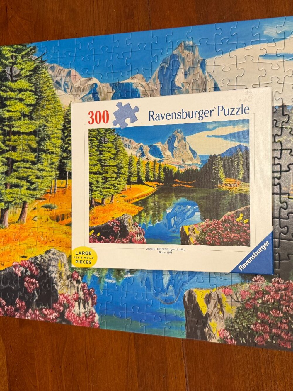 Ravensburger Rocky Mountain Reflections 300 Large Format Jigsaw Puzzle